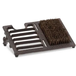 Relaxdays Schuhabstreifer Gusseisen Dunkelbraun