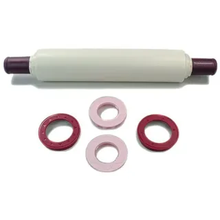 Tupperware Backen Set Profi-Teigrolle Back'n'Roll D06 + Ringe Ausstechformen Brombeere Sonderfarbe