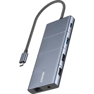 Anker 565 11-Port USB-C Hub grau