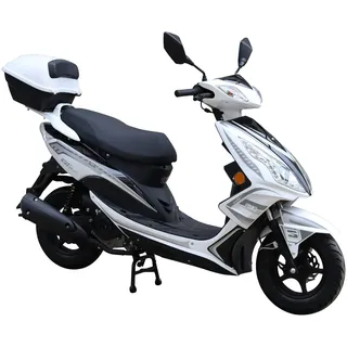 GT UNION GT3 25 50 ccm 2,7 PS 25 km/h Weiß mit Topcase