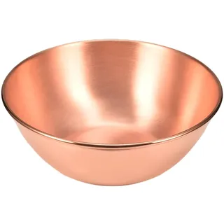 YINOX 99% reine Kupfer Suppenschüssel, traditionelle orientalische reine Kupfer Lamian Nudeln Schüssel, geeignet zum Mischen von Eiern, Salat, Meeresfrüchten und Lebensmitteln (1)