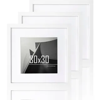 luxuskollektion Bilderrahmen LuxusKollektion Weiß 30x30 cm 3er Set