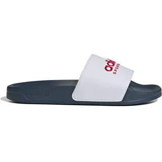adidas Shower Adilette Cloud White / Better Scarlet / Team Navy Blue 53
