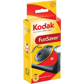 Kodak FunSaver Camera, Kompakt-Filmkamera, 35 mm, 400, 800, China, Elektronisch, Auto - Schwarz/Rot/Gelb
