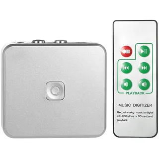 Audioaufnahmekassette, CD-MP3-Recorder-Konverter, Kompakter Musikdigitalisierer mit Automatischer Songpartition, MP3-Konvertierung, Wiedergabe und Fernbedienung, Kompatibel mit