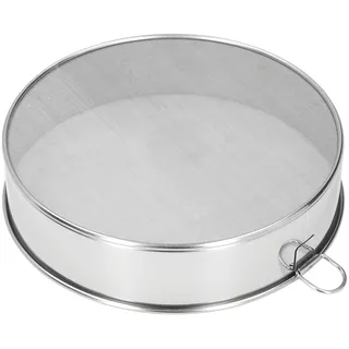 Aramox Feinmaschiges Sieb 80 Mesh Edelstahl Mehlsieb Rundes Großes Dry Sift Hash Sieb Feinmaschensieb Zum Backen von Kuchenbrot, Pulverförmigen Zutaten