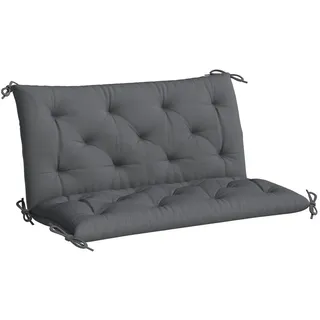 Outsunny Bankauflage 98 x 100 x 8 cm grau