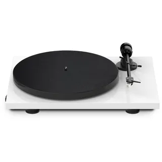 Pro-Ject E1 BT Audio-Plattenspieler mit Riemenantrieb Schwarz, Weiß)