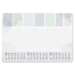 Sigel H6312 Schreibunterlage Papier Wochenplan kariert (B x H) 59.50 cm x 41 cm 2026, 2027, 2028 30 Blatt