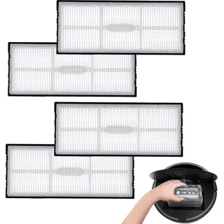 4 Stück Filter Zubehör für Roborock S8/S8+/S8 Pro Ultra/S7/S7 Maxv/S7 Maxv Ultra/S7 Max Ultra/S7 Pro Ultra, Roboter-Staubsauger-Filter-Zubehör-...