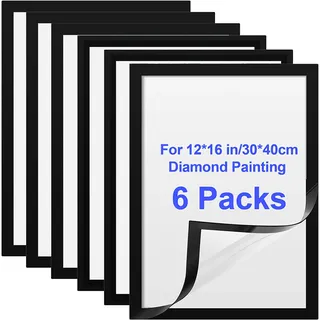 zbozzba Diamond Painting Rahmen Schwarz 30x40 cm 2er Set