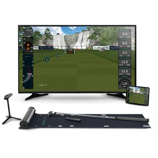 ex-putt ExPutt EX500D Pro Golf Putting Simulator: Perfect Your Putting Swing Anytime, Anywhere, Schwarz