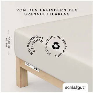 Baumwolle 140 x 200 - 160 x 220 cm sand light