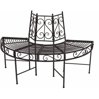 Garden Pleasure Baumbank-Hälfte Ø 122 cm rost