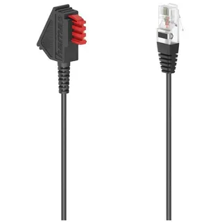 Hama DSL-Box-Kabel, TAE-F-Stecker - Modular-Stecker 8p2c, 3 m, Schwarz
