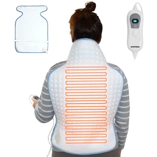 Syntrox Germany Heizdecke für Rücken 100 Watt, Heizkissen, Nacken und Schulter Wärmekissen, Wärmedecke HW-100W Lakes