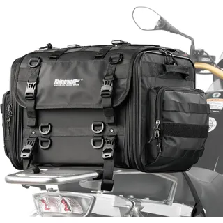 RHINOWALK Motorrad Sitztaschen 40-60L Wasserdicht Motor Rücksitztasche Gepäcktasche Hecktasche Erweiterbar Satteltasche Reisetasche