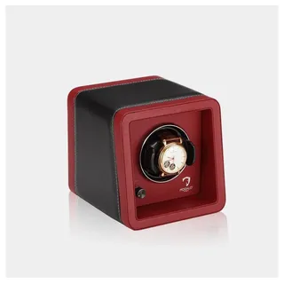 MODALO Uhrenbeweger (Watch Winder) Saturn Style MV4 für 1 Uhr - Rotes Leder 1...