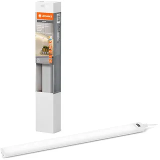 LEDVANCE Linear, rahmenloser Winkelsensor, 35 cm, CCT dimmbar, 5 W, 320 lm, 3000/4000/6500 K, warmweiß/kaltweiß/Tageslicht, weißes Aluminium, IP20