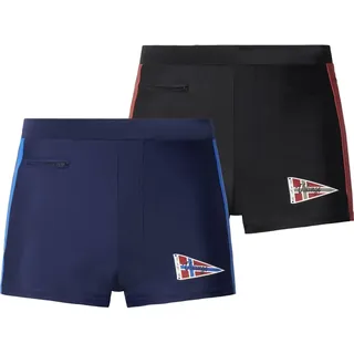 Jan Vanderstorm Badehose WAINO Blau/Schwarz L/XL