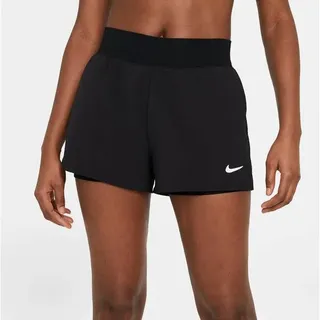 NIKE Damen Tennisshorts Court Flex Victory, BLACK/WHITE, M