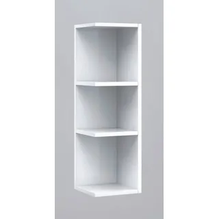 habeig Eckregal Mehrzweckregal Regal Badregal Badschrank weiß Bad, 65 cm hoch weiß