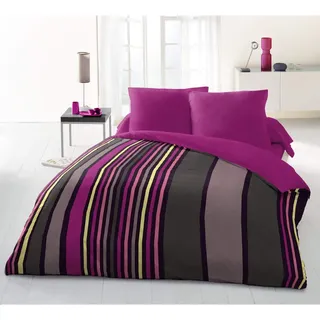 Home Passion Bettwäsche Laken-4 teilig 240 x 300 Sonia Rosa, Mikrofaser, Mehrfarbig, 240 x 300 x 0,1 cm