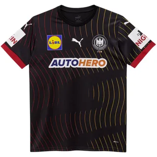 Puma Puma, DHB Away Jersey Jr with Sponsor (128), Schwarz, 128