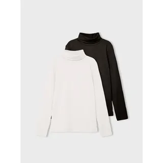 NAME IT 2er-Pack Rollkragenpullover in White Alyssum | Gr.: 146/152