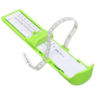 Kinder Infant Fußmesser Kleinkind Baby Fuß Messen Messinstrument Kinder Fuß Messwerkzeug Schuhe Größe Messlineal Werkzeug 0-20 CM Professionelle Fuß - Breite Messgerät Für Kinder ( Color : Green )