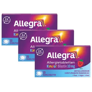 Allegra Allerg Kinder 10Mg 3er-Pack 3x20 St Schmelztabletten