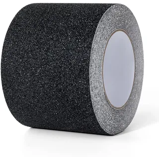 AiQInu Antirutsch Klebeband 10cmx10m, Anti-Rutsch-Band Selbstklebend, Antirutsch Klebeband Wasserfest, Treppe Anti Rutsch Streifen... Schwarz