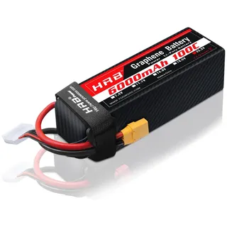 HRB 6S 6000mAh Lipo Battery XT90 100C 22.2V RC Lipo Battery Compatible with RC Quadcopter Helicopter Airplane Car Boat Truck