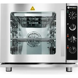 HENDI Kombidämpfer mit Grill 4x GN 2/3, - Hellgrau