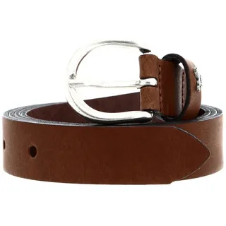 Mustang Ledergürtel in Braun mit glänzender Schließe-80