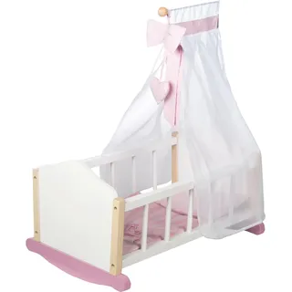 roba "Wiege Scarlett", weiß, Puppenmöbel, KinderB:35cm H:68cm T:52cm, Holz, B:35cm H:68cm T:52cm