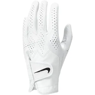 Nike Tour Classic IV Herren – Premium Leder Golf Glove Left Hand – Präziser Grip & Tour Performance – Komfortabler Golfhandschuh, Pearl White/Pearl White/Black, M