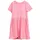 Kinder Midi-Kleid mit Print pink 92/98 128-134