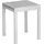 65 x 65 x 75 cm Silber/Grau
