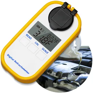 AMTAST Digital Kühlmittel Refraktometer für Auto Frostschutzmittel Harnstoff Tester Hand-Held Anti-Frost Refraktometer Antifreeze Lösung Reiniger