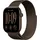 GPS+Cellular 46 mm Aluminiumgehäuse Dunkelbronze Milanese Armband Dunkelbronze S/M