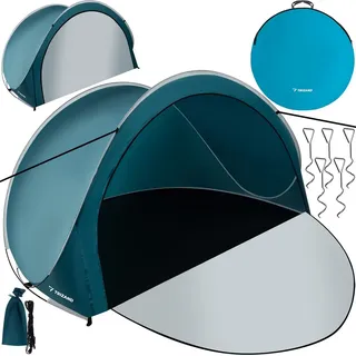 TRIZAND Pop Up Strandzelt 3 Personen 200x120x110cm Sonnenschutz Windschutz Strandmuschel