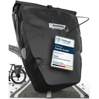 Büchel Fahrradtasche Gepäckträgertasche schwarz