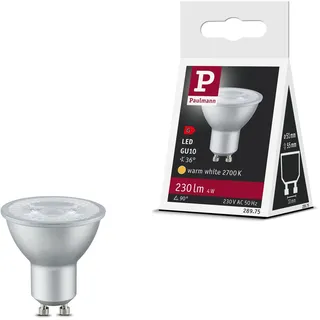 Paulmann 28975 LED Reflektor GU10 230lm 4W 2700K Alu