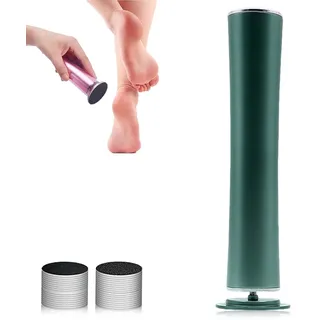 2025 Neue Callus Remover, Elektrisches Fußpflegegerät für Zuhause, Vielseitiges Hornhautentferner mit Schleifpapier Pads, Pediküre Set für Füße, Professionelles Pro Fußpflegegerät für alle (Grün)
