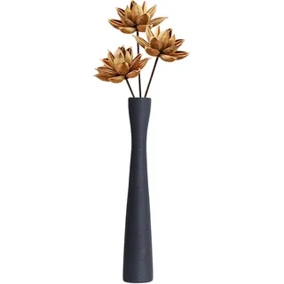 41 Cm Große Schwarze Keramik-bodenvase, Minimalistisches Design Für Pampasgras, Schlafzimmer, Büro Oder Flur