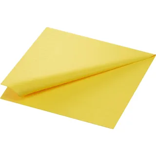 Duni 213325 Papierserviette Seidenpapier Gelb – Hochwertige Servietten | Packung 250 Servietten)
