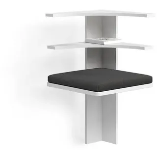 livinity® Esszimmer-Eckbank, Tiberio, Weiß, 43.5 x 43.5 cm
