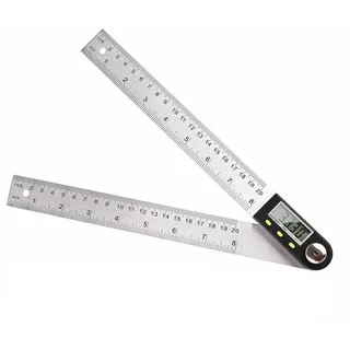 OSTWOLKE Winkelmesser Winkelmesser 20cm Industrie-Digital Winkellineal mit LCD-Anzeige, bis 360°, (1-tlg), Winkel Messen Winkelmessgerät