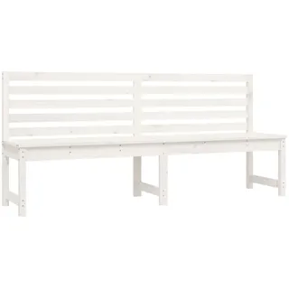 vidaXL Gartenbank 201,5 x 30 x 92 cm Weiß